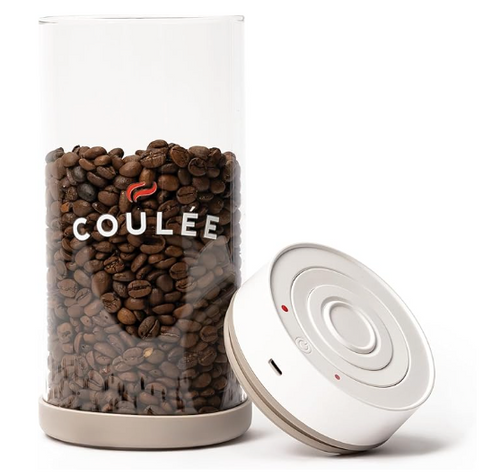 Coulée Rechargeable Vacuum Glass Canister for Coffee