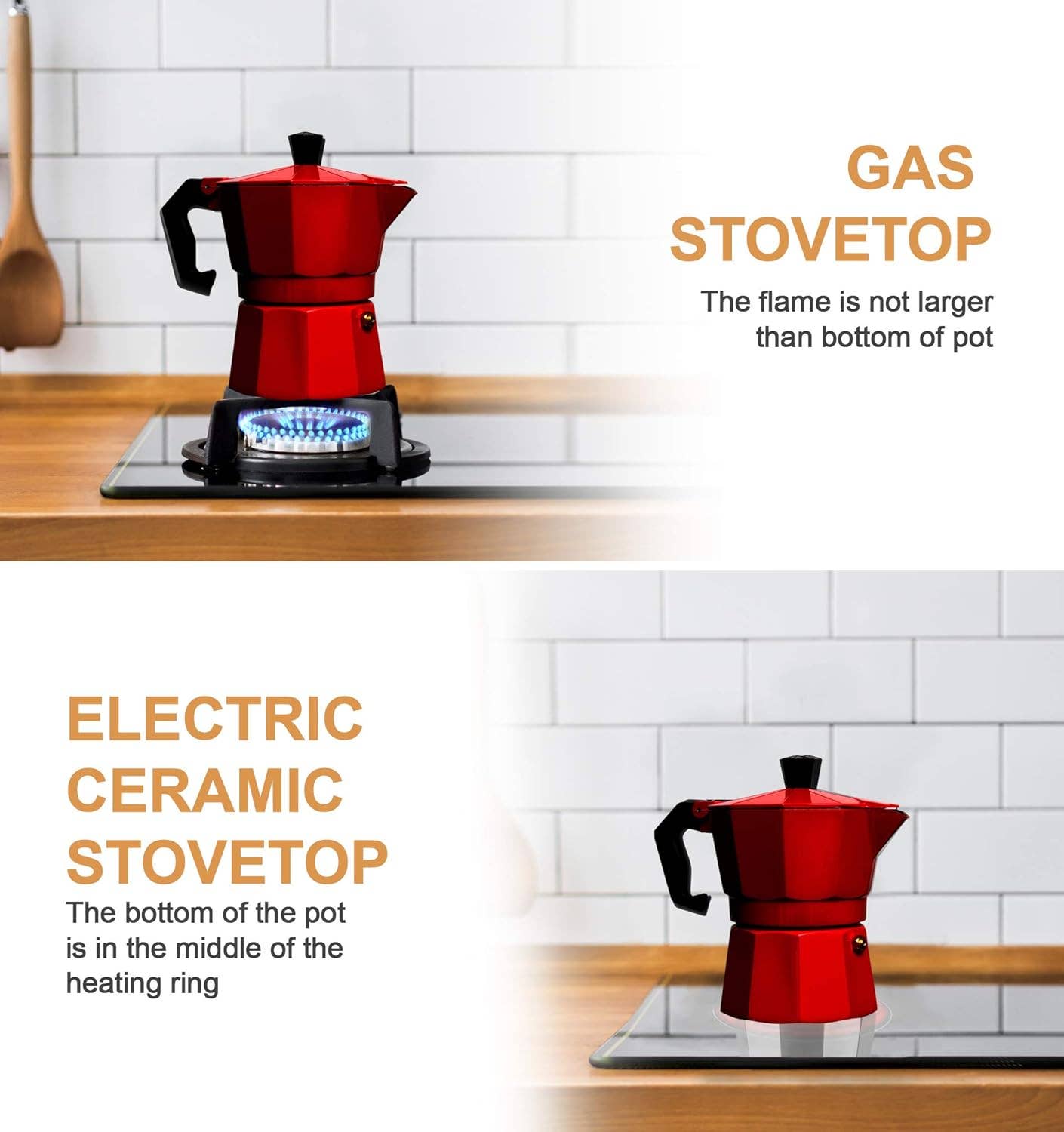 Mixpresso 3 Cup Moka Pot Coffee Maker for Gas, Electric Stove Top, Classic Italian Espresso Maker, Stovetop for Camping, Makes 5 Oz Cuban Coffee