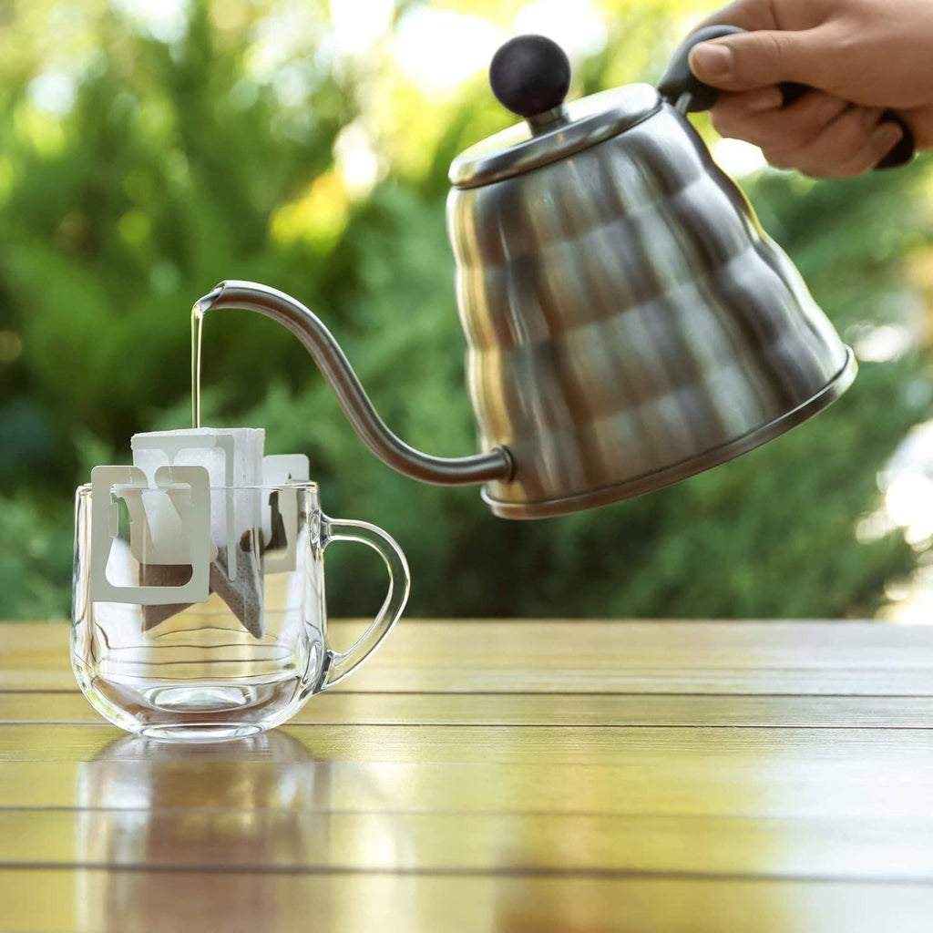 Mixpresso Gooseneck Pour Over Coffee Kettle, Barista Pour Control Design, Ideal for Coffee and Tea, High-Grade Stainless Steel 1.2 Liter 40 Oz, Induction Cooker Stovetop Kettle Stainless Steel